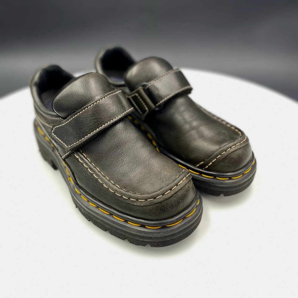 Dr. Martens Women’s US 6 (UK 4) Made In England Black Leather Mary Jane Shoes - Picture 3 of 6